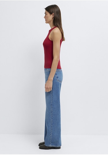 Mavi - Halter Yaka Kırmızı Atlet 1613912-70391