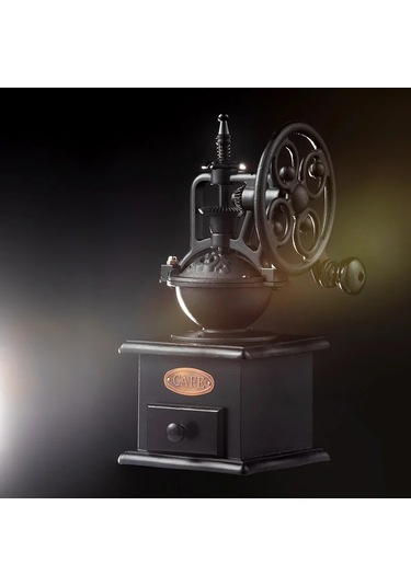 Myinkai Ferris Wheel Retro Manuel Kahve Değirmeni Taşınabilir Ahşap