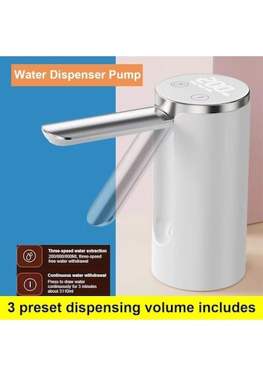 Maoyaya Evrensel Elektrikli Katlanabilir Su Pompası - Su Miktarı Seçimli Otomatik Beyaz Sebili Diğer