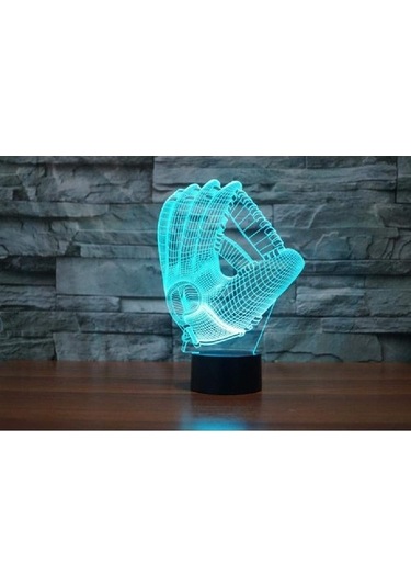 Wealthglow Renk Değiştiren 3d Dekoratif Şekilli Led Lamba - 12 Cm R1mrjv Siyah