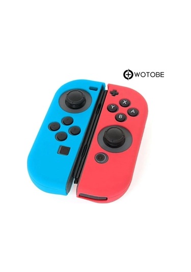 Nintendo Switch Silikon Koruyucu Kılıf Kırmızı-mavi
