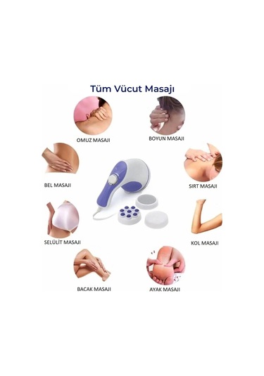 Ma - 118 Super Effective Masaj Aleti Zayıflama Selülit Sıkılaştırıcı Rahatlama 4741 Açık Mavi