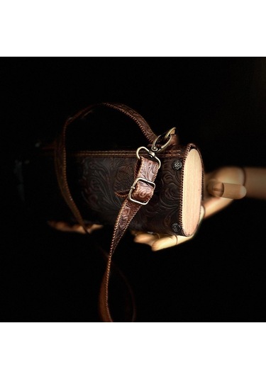 Hakiki Deri, El Yapımı Bayan Çanta, Bayan Cüzdan Larissa V28 Acı Kahverengi