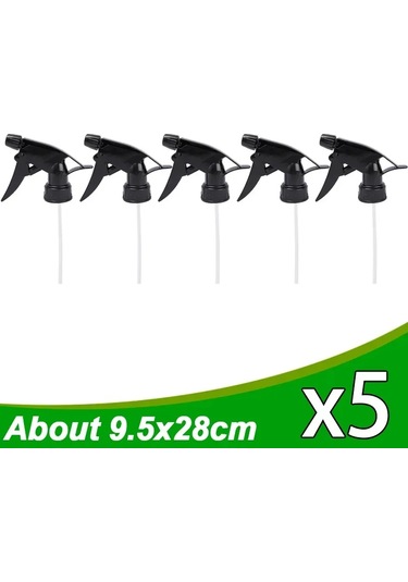 1-10 Adet Plastik Sprey Şişesi Manuel Tetik Yeniden Kullanılabilir Sis Akışı Püskürtücü Üstleri Ev Ofis Temizleme Bahçe Sulama Aksesuarları Green