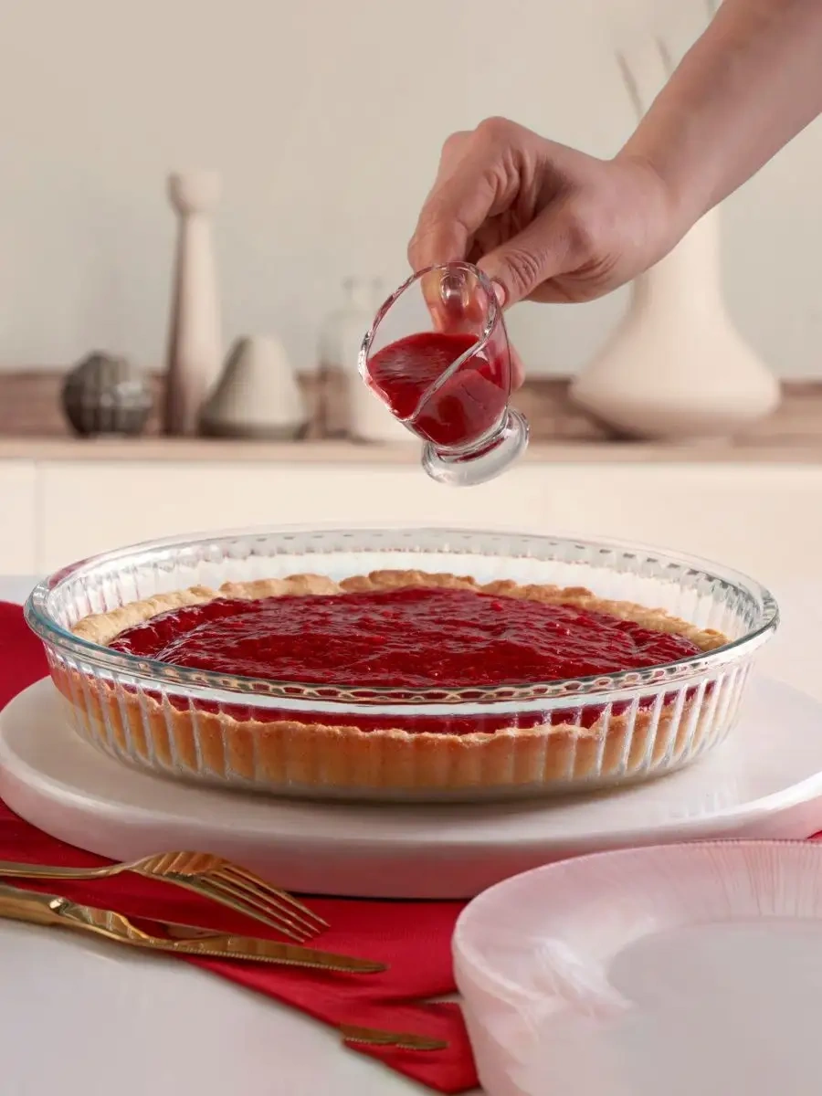 Borcam 32 Cm Yuvarlak, 3 L Pişirme Kabı 9218397 Beyaz