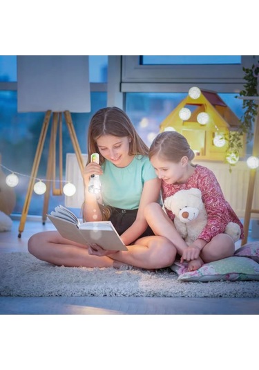 Şarjlı Ultra Güçlü 3 Farklı Işık Modlu Lityum Pilli El Feneri Su Geçirmez El Feneri Avcı Kamp Feneri Çok Renkli