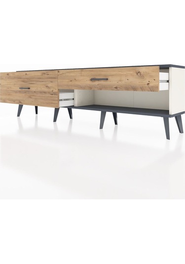 Arges Tv Ünitesi 2 Çekmeceli 176x30x51 Aytaşı-antrasit/çam Antrasıt/atlas Çam