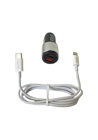 Auris 45w Pd İphone Kablolu Usb C Araç Çakmaklık Oto Şarj Cihazı