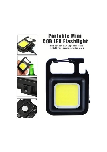 Anahtarlıklı Fener Fener Cob Led Çok Renkli