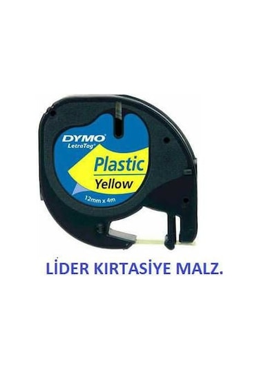 Dymo Letratag Plastik Etiket Sarı 59423