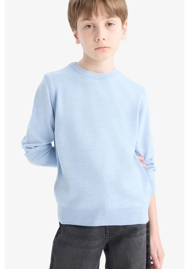 Defacto Erkek Çocuk Bisiklet Yaka Triko Kazak A4992a825wnbe475 Mavi