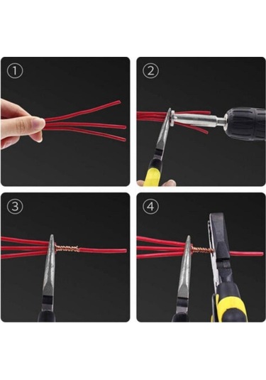 Pazly Otomatik Tel Sıyırıcı Ve Bükücü - 5 Hatlı Düz Oluklu Elektrikçi Aleti, Bakır Teller İçin