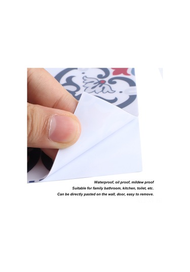 Shineyee 10 Adet 10x10cm Pvc Mutfak Banyo Zemin Duvar Sticker - Suya Dayanıklı, Yağa Dayanıklı, Kayganlık Engellici Dekoratif Duvar Yapıştırıcı Diğer