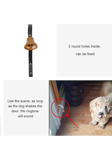 Sones Retro Noel Çan Metal Duvar Çanları Pet Köpek Eğitim Kapı Zili Ev Dekor