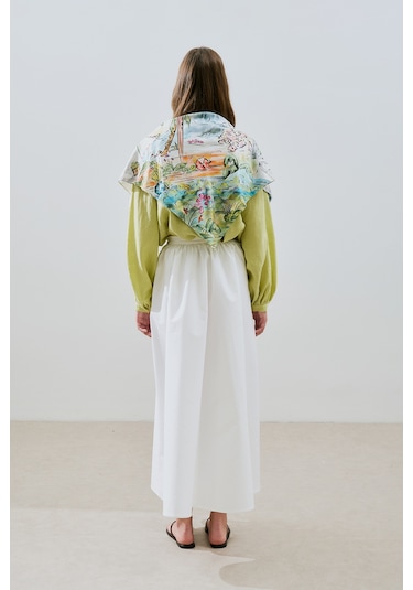 Saten Desenli Şal Summer Holıday Summer Holıday