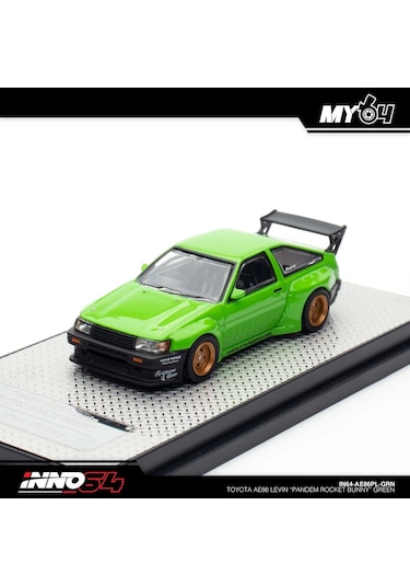 Inno 1/64 Toyota Ae86 Levin " Pandem Rocket Bunny" Green Çok Renkli
