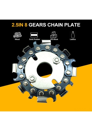 Yifomall "8 Vitesli 2.5ın Ahşap Zincir Testere Diski - Kök Oyma Ve Polisaj İçin Yüksek Hız"