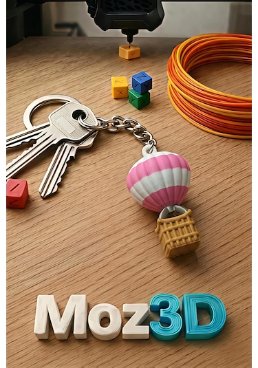 Mini Balon Anahtarlık Çok Renkli