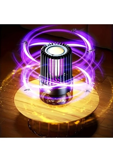 Xuweiwei 1 Takım Premium Usb Şarj Edilebilir Sessiz Sivrisinek Öldürücü Siyah Şarj Ediliyor Dış Mekan Büyük Kapasite