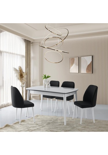 Sara Masa, Bolton Sandalye, Beyaz, 130x80 Beyaz