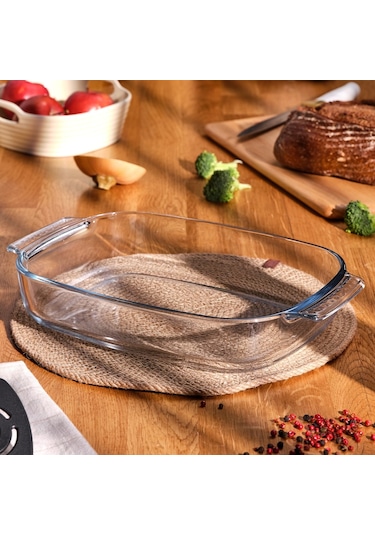 Emsan Mono Borosilikat Fırın Kabı 2,7l Renksiz Şeffaf