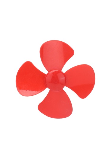 Reedark Xr-149 Kırmızı 4 Kanatlı Plastik Perde, 80mm Çap 2mm Delikli, Dıy Rc Araba Bot Oyuncak Aksesuarı 10 Adet
