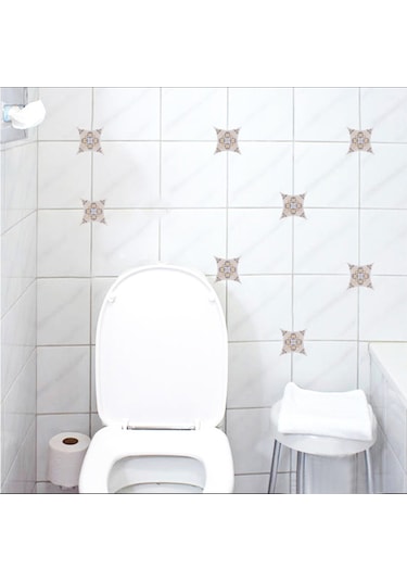 Xiyyadms Pvc Zemin Ve Duvar Dekoratif Sticker, Su Geçirmez Dayanıklı, Otomatik Yapışkan, 1 Paket 15 Adet 8x8cm Diğer