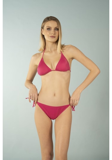 Estiva Üçgen İpli Bikini Takımı - Pembe
