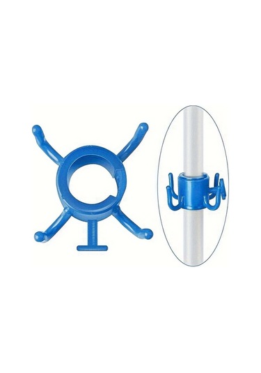 Willowhaven 4 Adet Mavi Çok Amaçlı Plaj Şemsiyesi Kancası - Ayarlanabilir 4 Pençe Askı