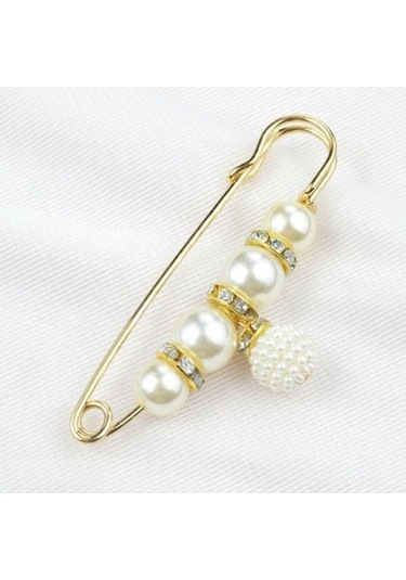 1 Güvenlik Broş İnce İşçilik Maruz Kalmayı Önler Çekici Sahte İnci Kadın Güvenliği Çok Renkli