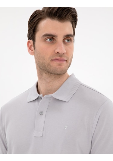 Pierre Cardin Erkek Açık Gri Tişört Basic 50302561-vr001 Açik Gri