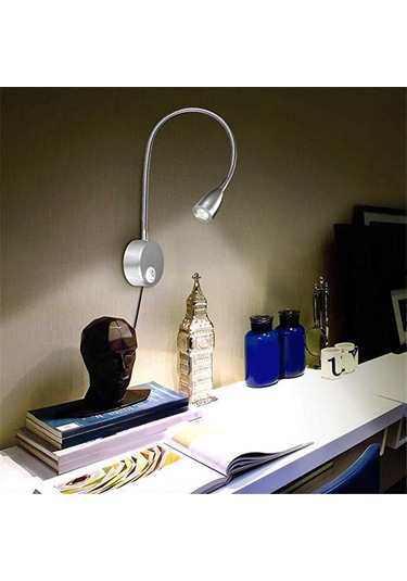 Sagit Başucu,okuma,ışık,,minimalist,led,yatak,okuma,lamba,kısılabilir,,başlık Gümüş