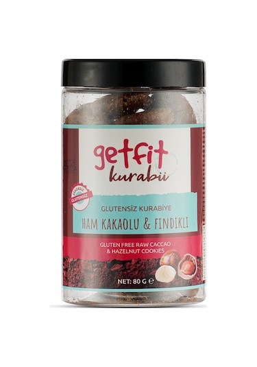 Getfit Ham Kakaolu Fındıklı Kurabiye 80 Gr