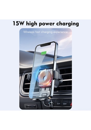 Tenfowee Oto İçin Kablosuz Şarj Aleti 15w Hızlı Şarj, Otomatik Açılma-kapama, Telefon Tutucu, Navigasyon Stendi, 4.7-7 İnç Uyumlu Pembe Pembe