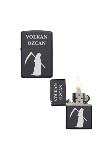 Kişiye Özel Azrail Baskılı Metal Çakmak