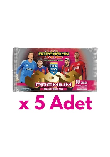 Panini Fifa 365 Premium 2024 Card 2024 10lu X 5 Adet