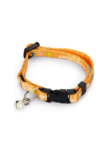 Beeztees Yavru Kedi Boyun Tasması, Zilli, Sarı, 17,5-23cm