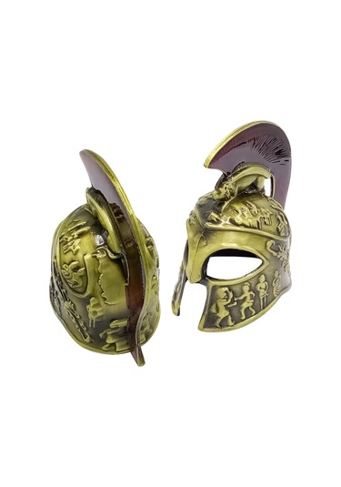 Metal Gold Leonidas Sparta Miğferi Biblo 10 Cm