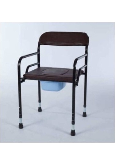 Medikaltec Deri Döşemeli Klozet Yükseltici Katlanabilir Tuvalet Yükseltici Sandalyesi