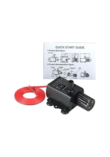 Decdeal Dc12v 5 W Ultra Sessiz Mini Fırçasız Su Pompası