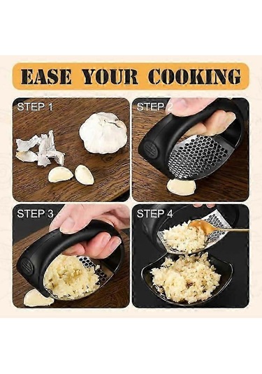 2024 Yeni Paslanmaz Çelik Sarımsak Ezici Ve Soyucu, Ergonomik Gen Çok Renkli