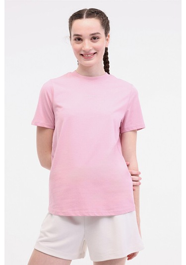 Lumberjack Robi Kadın Pembe Yuvarlak Yaka Tişört 101941229 Pembe