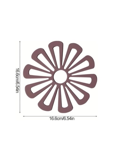 Topnotch Beyaz Desenli Silikon Mutfak Matı Kaymaz Dayanıklı Fırın Tabanlık Aksesuar Beyaz