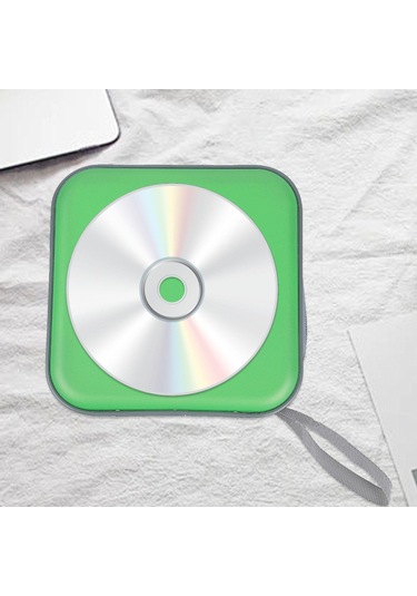 Suntek Cd Kutusu Dvd Saklama Taşıma Çantası Medya Yeşil