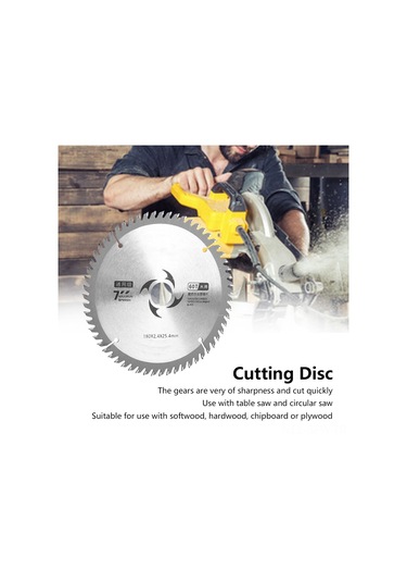 Maiyame Ahşap Kesim İçin 7 İnç 60 Dişli Karbür Testere Bladesi - Masa Ve Daire Testereleri İçin Hızlı Ve Doğru Kesim Aracı