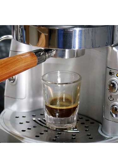 Qingmipy 51mm Üç Kulaklı Paslanmaz Çelik Kahve Portafilter, Ahşap Saplı, Profesyonel Ekstraksiyon, Ev Çay Makinesi İçin Uyumlu B1 Kırmızı Aşiret Diğer