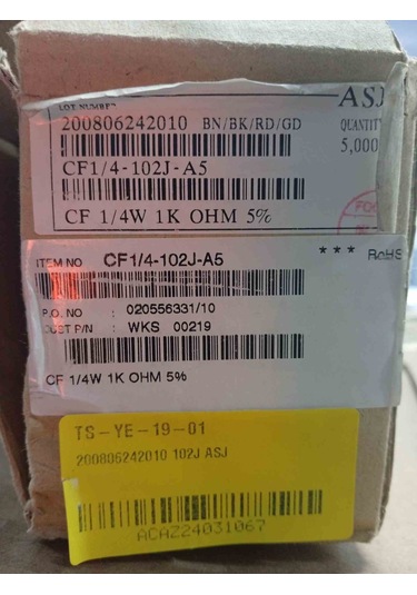 1k %5 1/4w Direnç 500 Adet