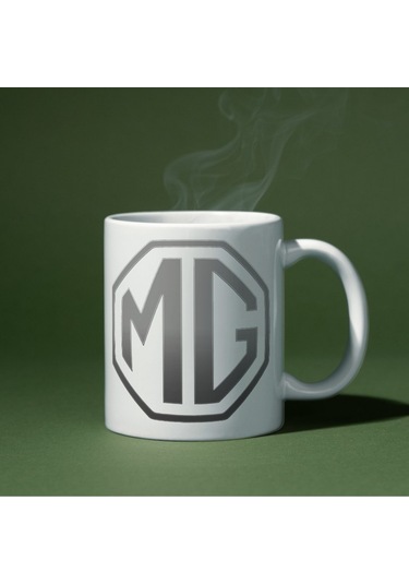 Applucky Mg Logo Tarihçesi Baskı Kupa Bardak Beyaz