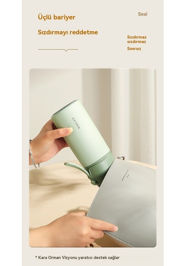 Aurora Büyükkapasiteli Paslanmazçelik Termos Fincan Mavi Gök Mavisi