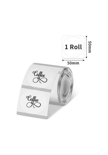 50 X 50 Mm Şeffaf Oval Termal Etiket 230 Adet - Phomemo M110/m120/m150/m200/m220/m221 150